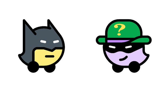 Batman di Aplikasi Waze