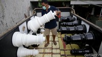 Ukuran catur raksasa ini beragam, mulai dari 50cm hingga 1,5 meter. Dan memiliki berat mulai 2,5 kilo hingga 15 kilogram.  