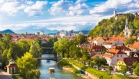 Ljubljana, Slovenia ada di peringkat ke-14 dengan biaya rata-rata liburan akhir pekan sebesar USD 352,1. Akomodasi dua malam di hotel bintang tiga untuk dua orang USD 179,5 (Foto: iStock)