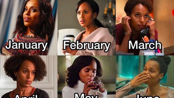 menggambarkan perasaan detikINET sejauh ini, huft sabar, masih ada Oktober, November dan Desember. Foto: @kerrywashington via Oprah Magazine