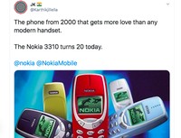 Nokia 3310 20 tahun