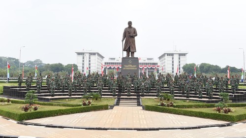 Panglima TNI terima laporan kenaikan pangkat perwira tinggi (pati), Panglima TNI Marsekal Hadi Tjahjanto, panglima tni, tni