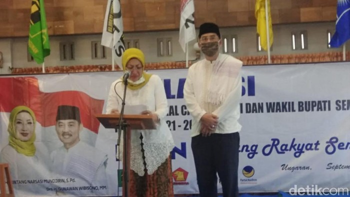 Pasangan cabup Semarang Bintang Narsasi Mundjirin-Gunawan Wibisono