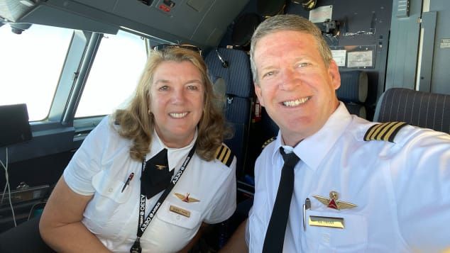 Pasangan pilot Joe dan Margrit Fahan