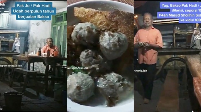 Penjual Bakso di Solo Sepi Pembeli
