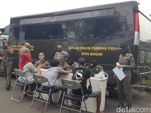 Tak Pakai Masker, Puluhan Warga Kota Bogor Didenda Rp 50 Ribu