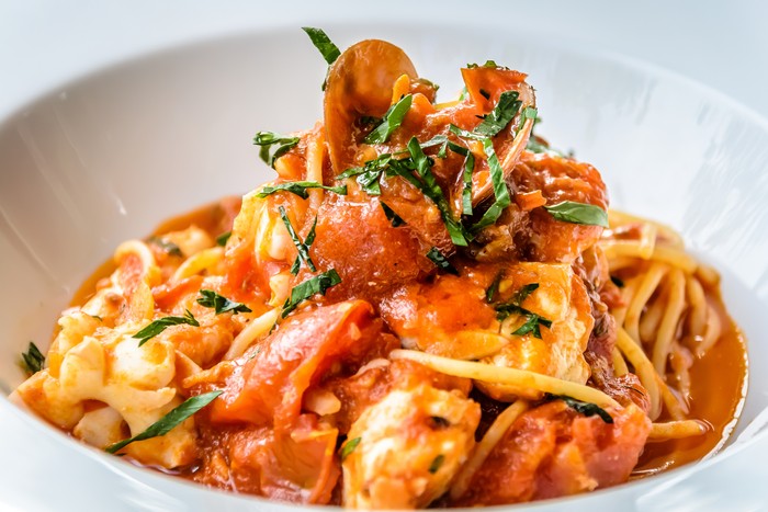 Seafood Spaghetti Marinara Seafood Spaghetti Marinara