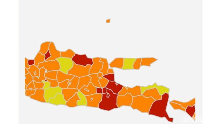 Surabaya Kembali Zona Oranye