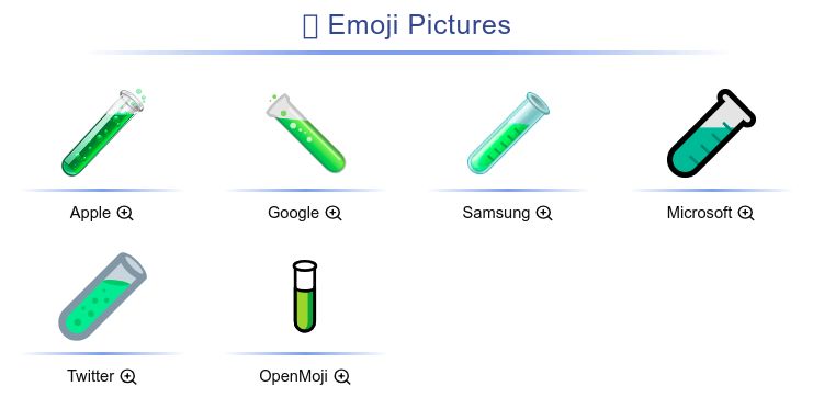 Test Tube Emoji (U+1F9EA)