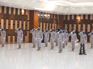 Kapolri Lepas 2 Kontingen Pasukan Perdamaian ke Sudan dan Afrika Tengah