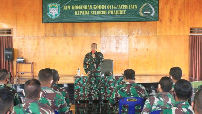 Dandim 0114/Aceh Jaya Letkol Czi Arief Hidayat.