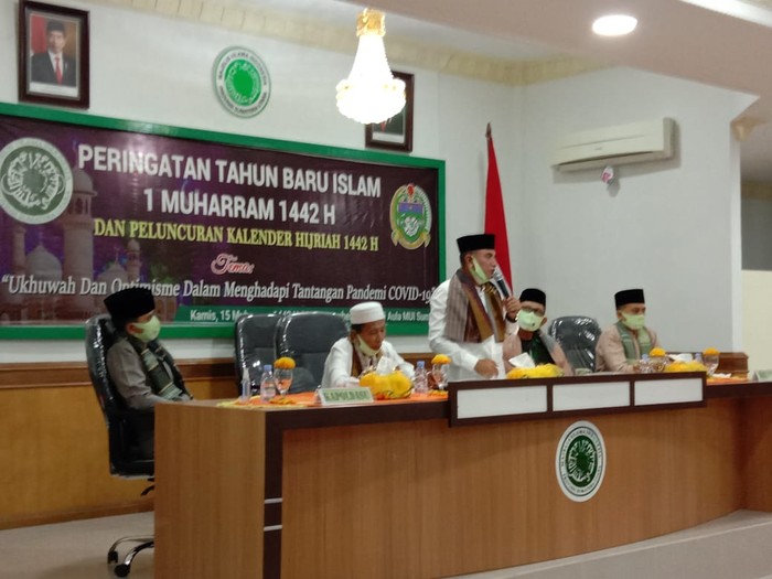 Gubsu Edy Rahmayadi di acara MUI (Ahmad Arfah-detikcom)