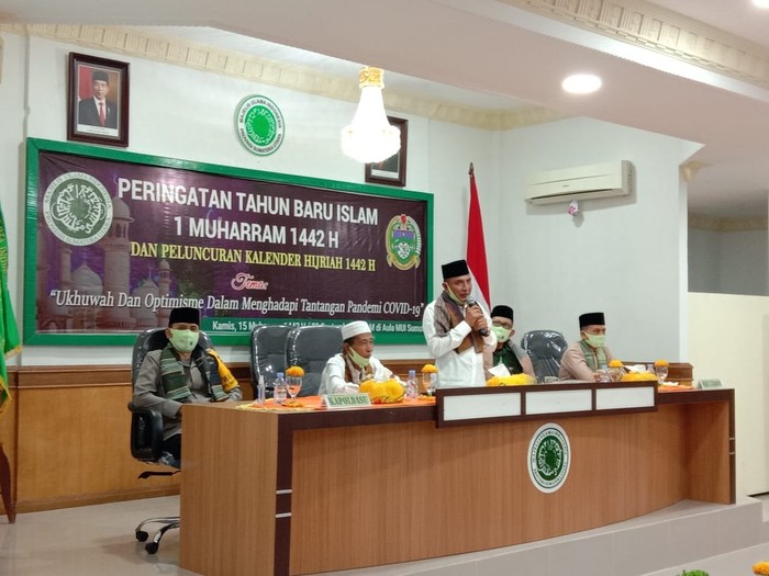 Gubsu Edy Rahmayadi di acara MUI (Ahmad Arfah-detikcom)