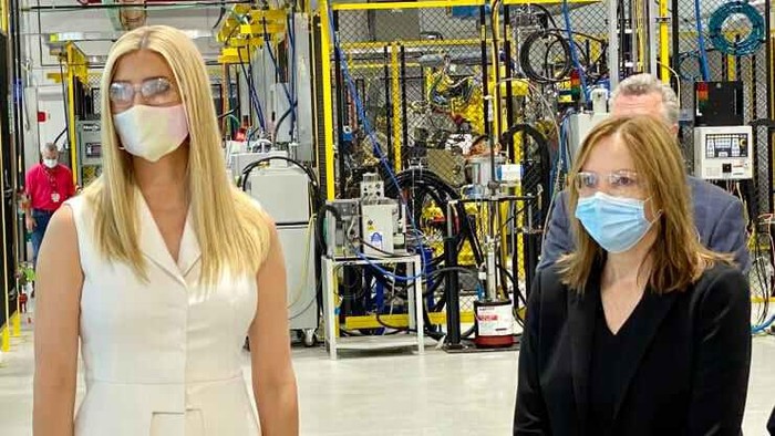 Ivanka Trump di Pabrik GM (CNBC)