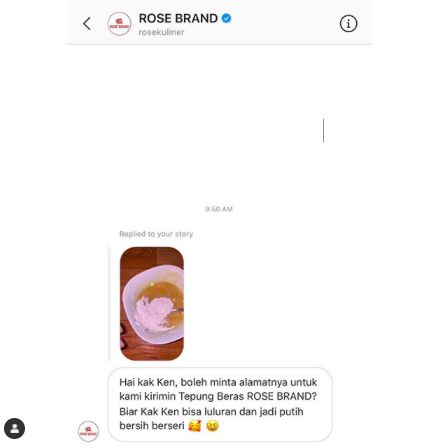 Keanu Agl ditawari tepung beras