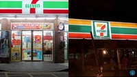 Masih dengan brand Seven Eleven, store yang satu ini namanya Seven Elephant. Duh ada 7 gajah gimana tuh maksudnya? Foto: twitter @penjahatgunung