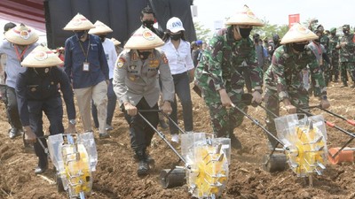 Sinergitas TNI-Polri untuk Ketahanan Pangan