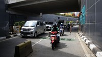 Perubahan design underpass senen ini membuatnya terlihat sangat cantik.