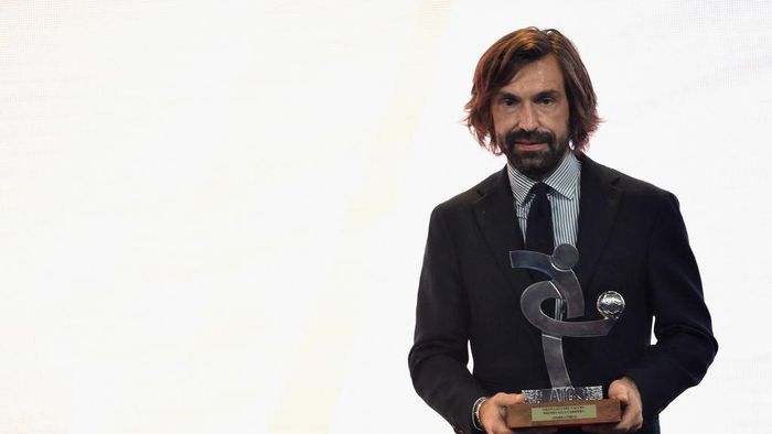 Andrea Pirlo MILAN, ITALY - DECEMBER 03: Andrea Pirlo receives the Oscar Del Calcio AIC Italian Football Awards on December 3, 2018 in Milan, Italy. (Photo by Pier Marco Tacca/Getty Images)
