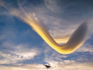 Viral Penampakan Awan Aneh di Wonosobo Berbentuk V, Ini Kata BMKG