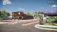 Tiga jalur drive thru disediakan untuk pelanggan dengan kendaraan, pelanggan pejalan kaki, dan kurir pengiriman makanan. Foto: Screenshoot Video/CNN Business
