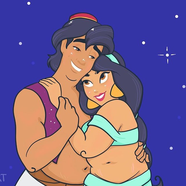 Crystal Walter merasa bahwa penting bagi wanita, terutama gadis kecil untuk merasa bahwa dirinya terwakilkan dalam film, majalah, dan media lainnya. Itulah mengapa dirinya kemudian menciptakan ilustrasi-ilustrasi ini. Foto: Instagram @neoqlassicalart