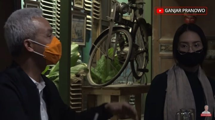 Ganjang Pranowo Nongkrong Bareng Gibran Rakabuming dan Anya Geraldine
