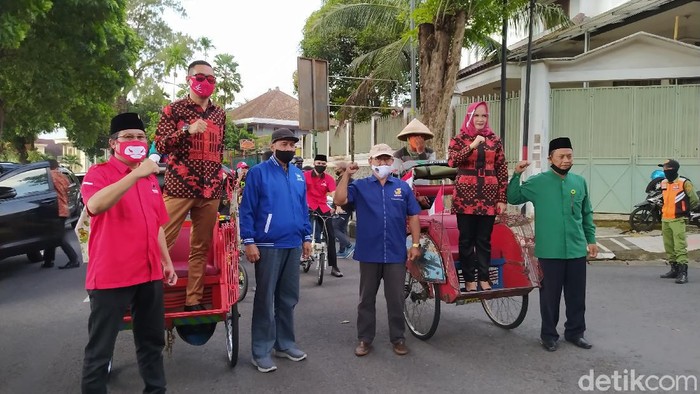 Pasangan Aji Setyawan dan Windarti Agustina mendaftar Pilwalkot Magelang