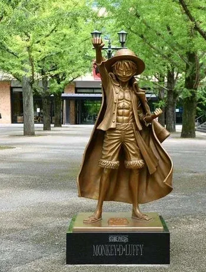 Patung Monkey D Luffy One Piece di Prefektur Kumamoto, Jepang