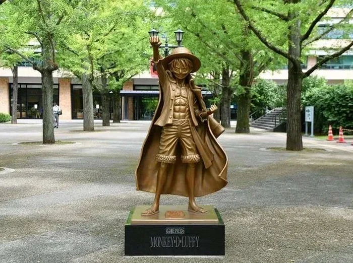 Patung Monkey D Luffy One Piece di Prefektur Kumamoto, Jepang