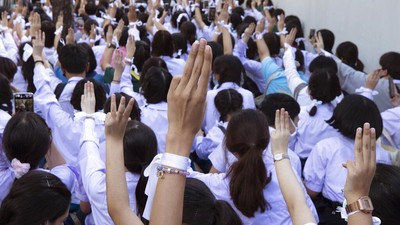 Saat Pelajar Ambil Bagian Menuntut Perubahan di Thailand