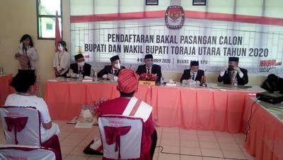 3 Paslon Bakal Bersaing di Pilkada Toraja Utara