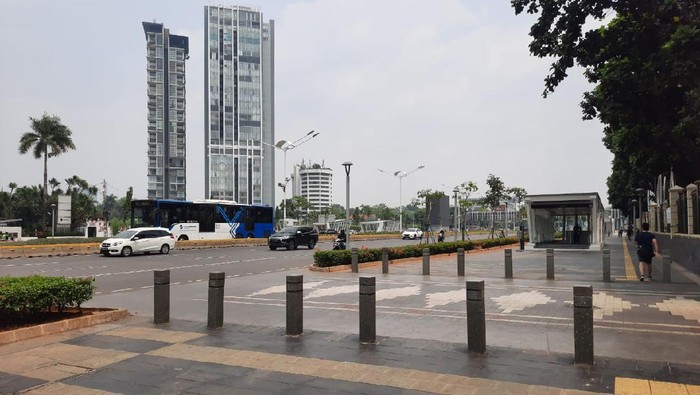 Lokasi penjambretan virak di Jalan Sudirman