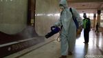 Masjid Raya dan Jalan Protokol Bandung Disemprot Disinfektan