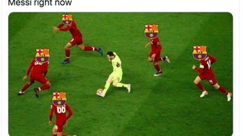 Messi digambarkan dijaga ketat oleh Barcelona agar tidak pergi. Foto: istimewa