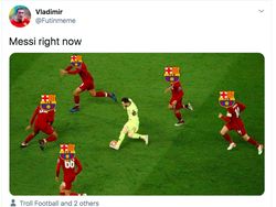 Meme Messi Terima Piala Oscar Gegara Bertahan di Barcelona