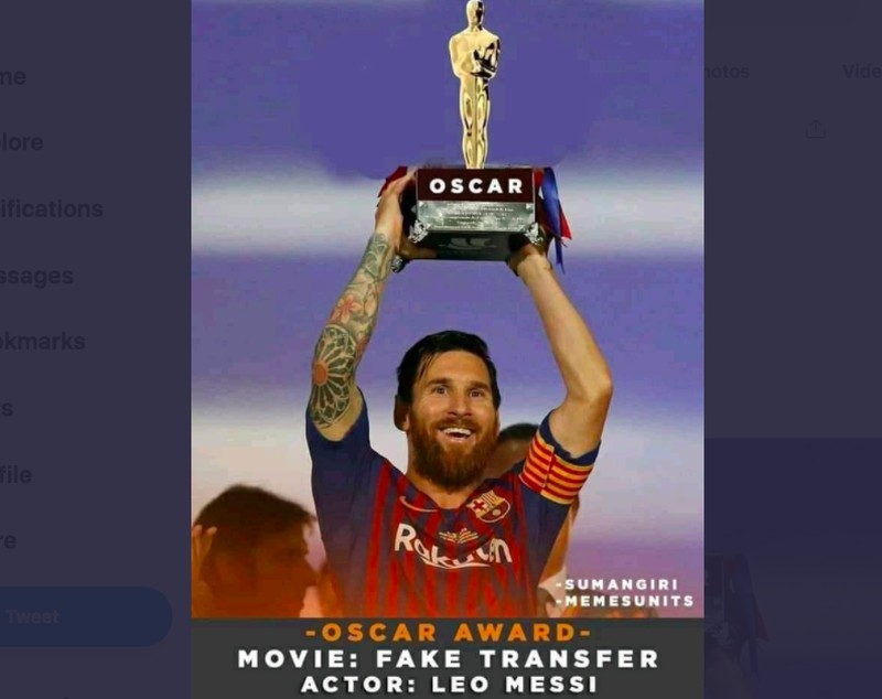Messi bertahan