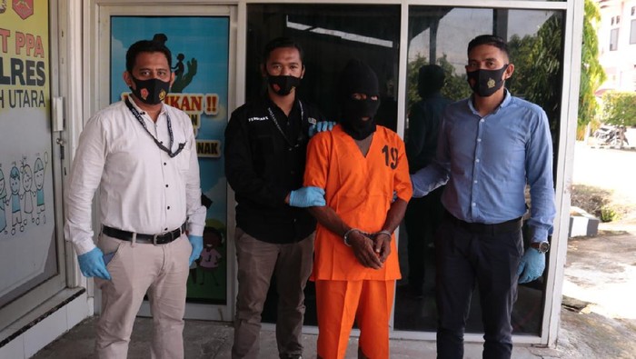 Pria Aceh inisial I (58) ditangkap karena perkosa anak tiri dari istri ke-4.