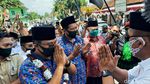 Aksi Silat Antarkan Jagoan Gerindra-PKB-PPP Daftar Pilkada Sleman