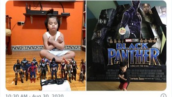 Kesedihan putraku atas perginya Black Panther, tulis salah satu orang tua. Foto: Boredpanda