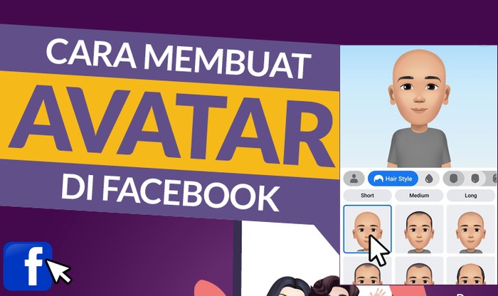 Infografis Cara Membuat Avatar di Facebook
