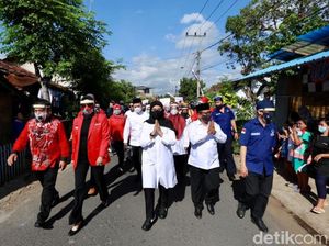 Jalan Kaki, Ipuk-Sugirah Resmi Daftar ke KPU Banyuwangi