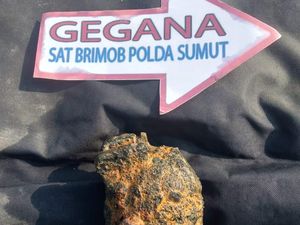 Granat Diduga Sisa Perang Dunia II Ditemukan di Serdang Bedagai Sumut