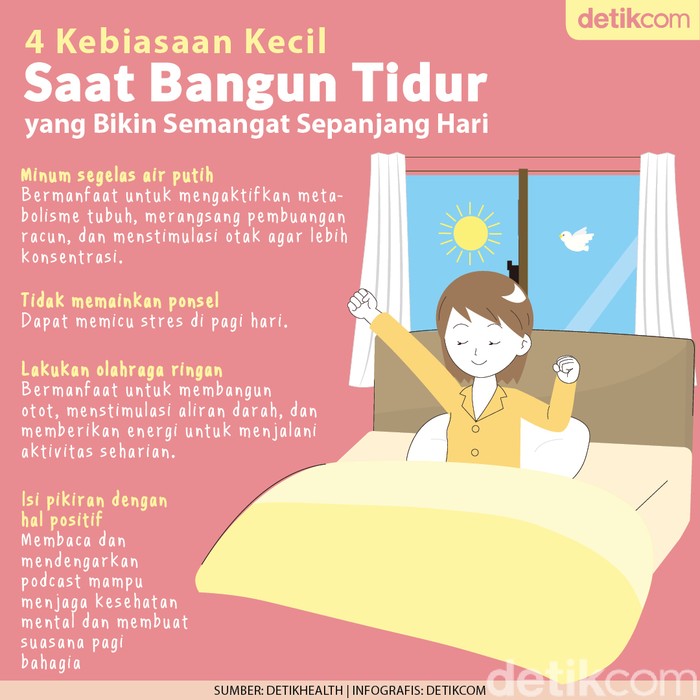 4 Rutinitas Saat Bangun Tidur yang Bikin Semangat Sepanjang Hari
