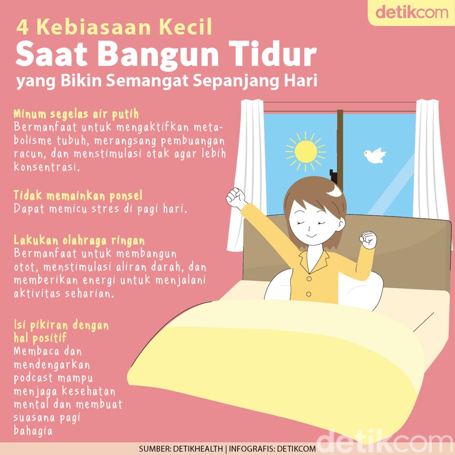 4 Rutinitas Saat Bangun Tidur yang Bikin Semangat Sepanjang Hari 4 Rutinitas Saat Bangun Tidur yang Bikin Semangat Sepanjang Hari