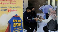 Bank BTN merilis fitur baru angsuran berjenjang untuk mendorong penyaluran KPR BP2BT. fitur tersebut memberikan suku bunga kredit fixed sebesar 10 persen selama 3 tahun dengan uang muka minimal 1 persen dan bantuan uang muka maksimal Rp 40 juta.  dok. Bank BTN