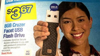 Kira-kira daya tampung flash disk ini berapa ya? Foto: Brightside