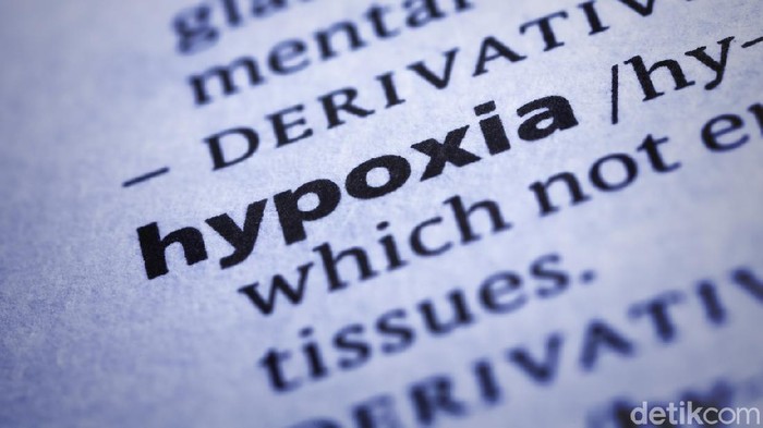 Happy hypoxia Hypoxia: Dictionary Close-up. Hypoxia is a condition in which the body or a region of the body is deprived of adequate oxygen supply. Selective focus and Canon EOS 5D Mark II with MP-E 65mm macro lens.