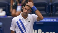 Djokovic melakoni partai babak keempat menghadapi petenis Spanyol, Pablo Carreno Busta, di Flushing Meadows, Senin (7/9/2020) dini hari WIB. Djokovic memang kesulitan menghadapi Busta sejak awal duel.