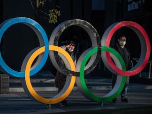 Simbol Olimpiade Akhirnya Kembali Dipasang di Tokyo